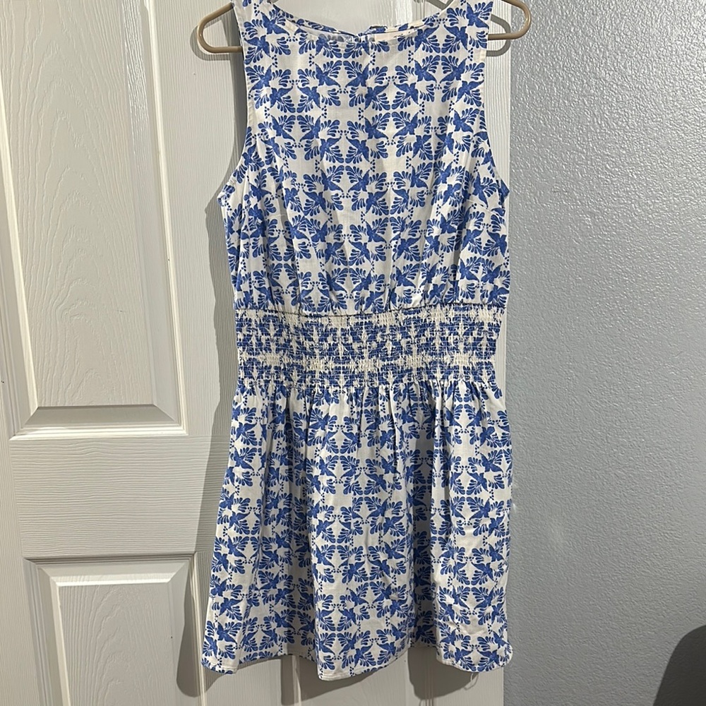 Universal Thread Blue and White A-Line Mini Dress